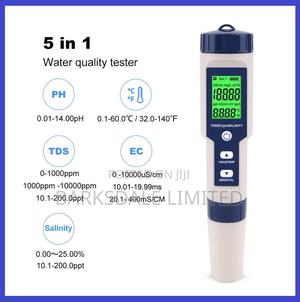5 in 1 TDS Ec Ph Salinity Temp Water Quality Tester Meter - thumbnail 2