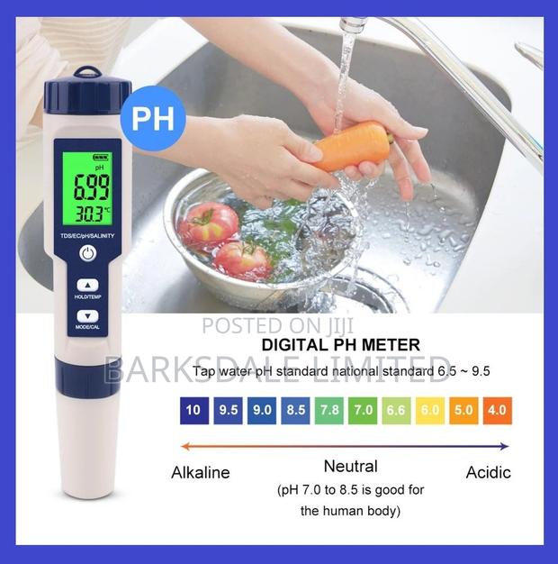 5 in 1 TDS Ec Ph Salinity Temp Water Quality Tester Meter - thumbnail 6