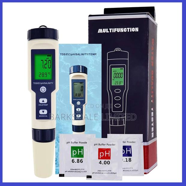 5 in 1 TDS Ec Ph Salinity Temp Water Quality Tester Meter - thumbnail 10
