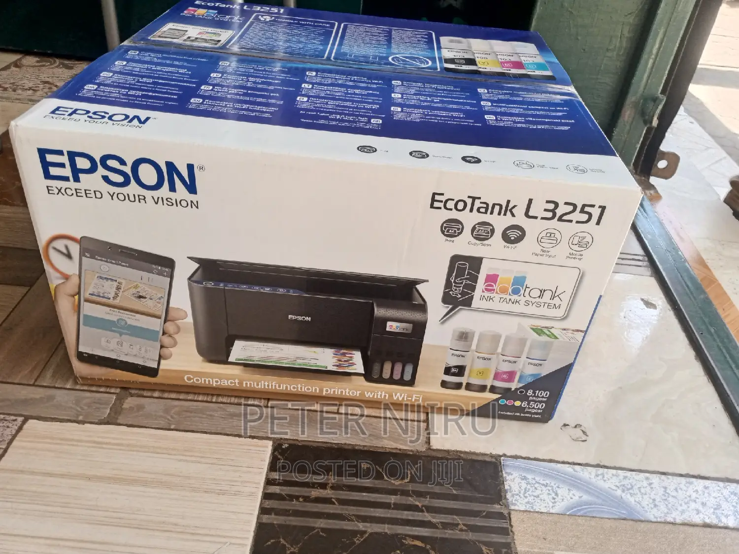 L3251 EPSON Printer A4 Wifi Connectivity