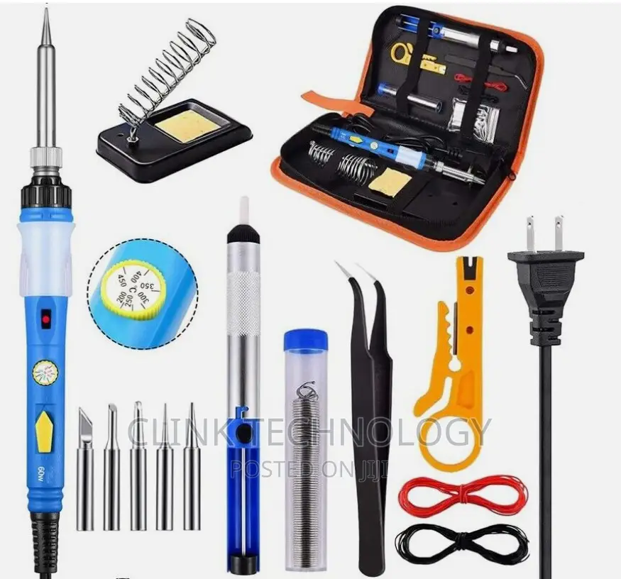 Soldering Iron Kit, 60W Solder Gun Station Adjustable Temper