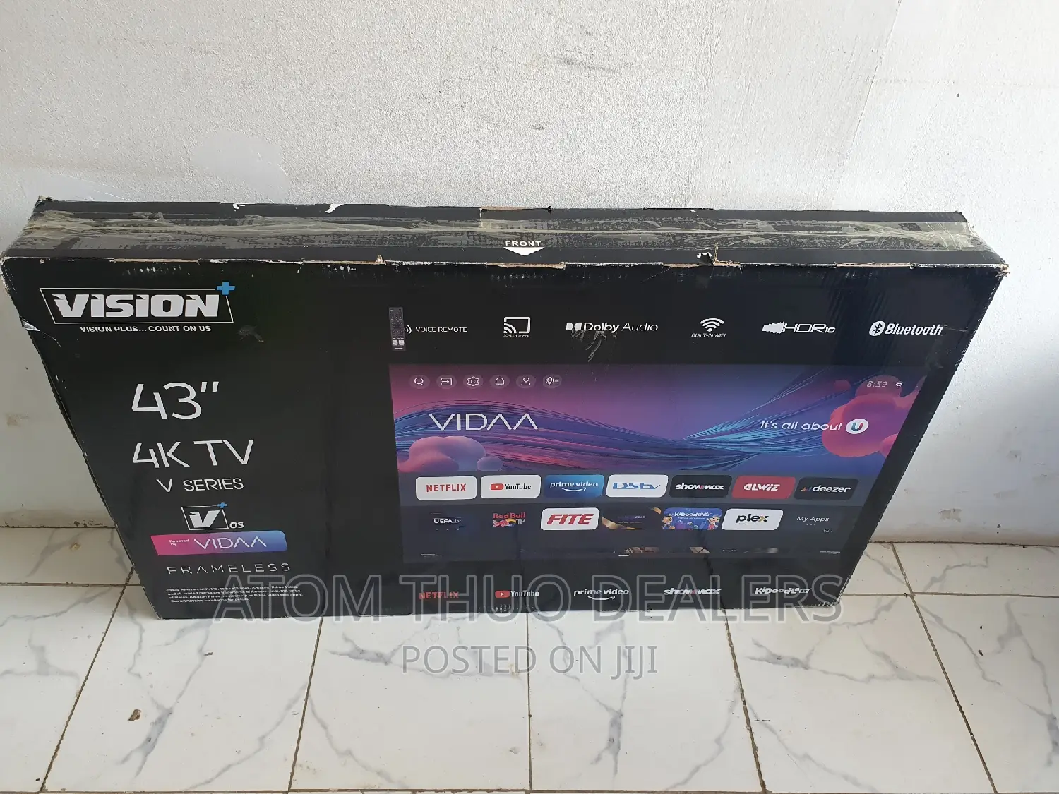 Vision Plus 43 Inches Uhd Frameless Smart Tv+ Bluetooth
