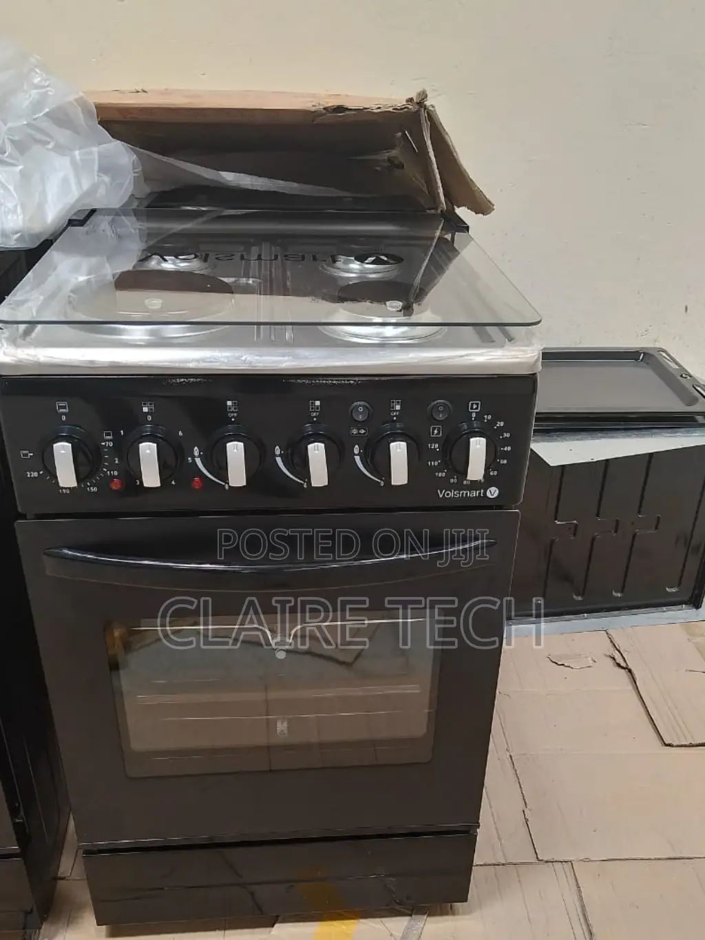 50*55 Volsmart 3+1 Standing Cooker Electric Oven Volsmart.