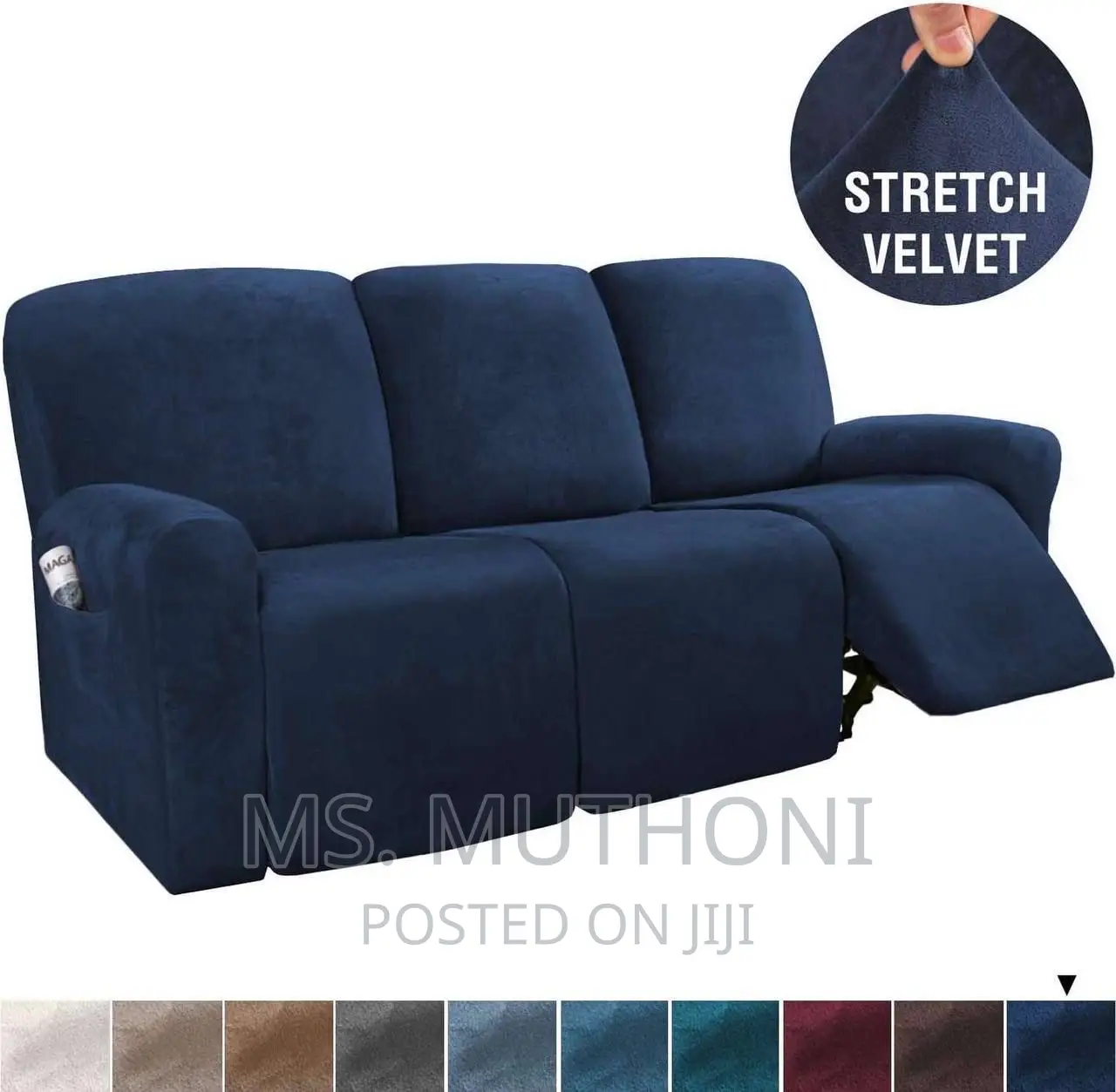 Recliner Velvet Seat Covers
