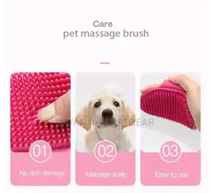 Adjustable Pet Palm Bath Comb Massage Bath Glove For Dog Cat