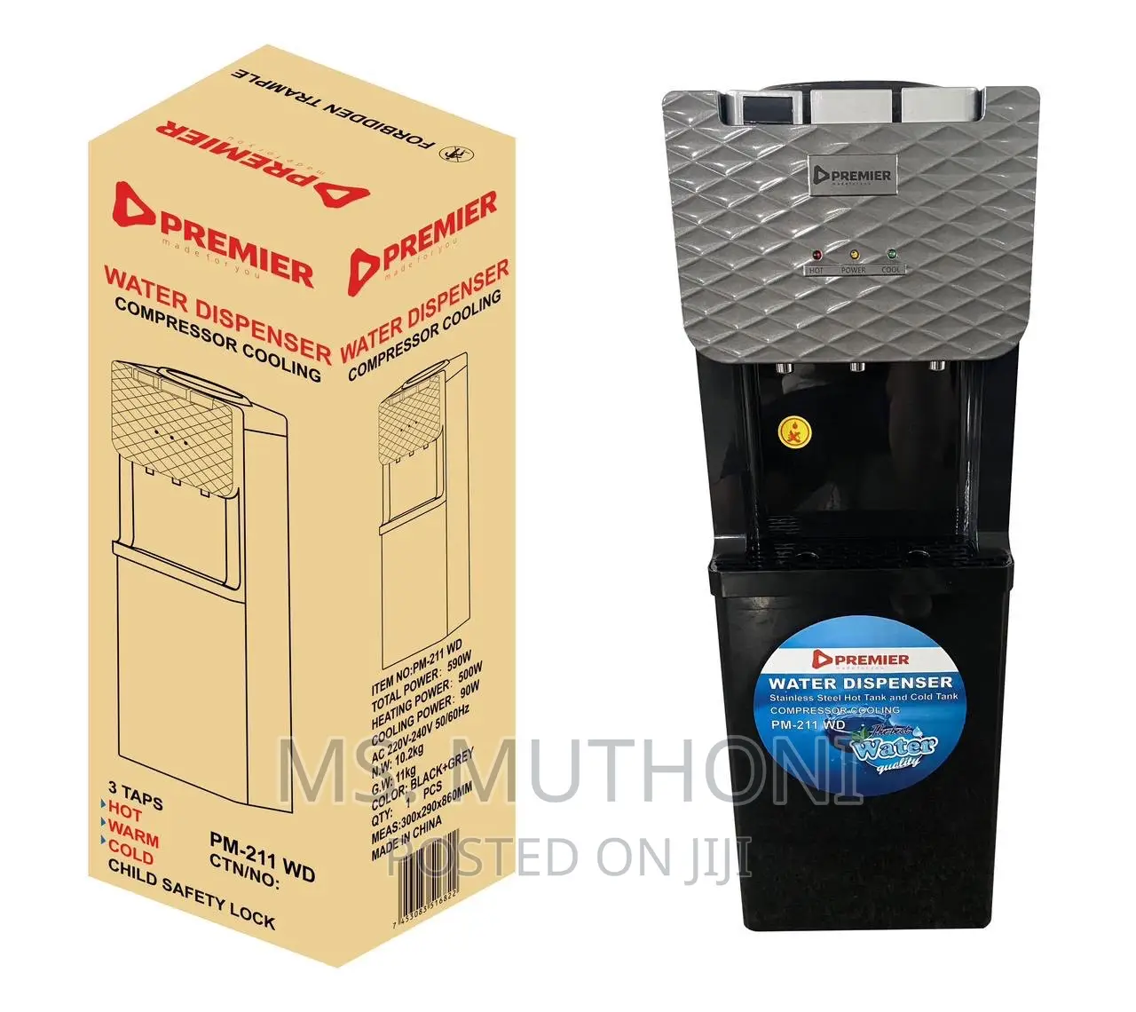 PREMIER Hot,Warm and Cold Water Dispenser*