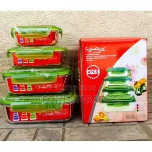 Signature 4pcs Borosilicate Glass Food Containers/