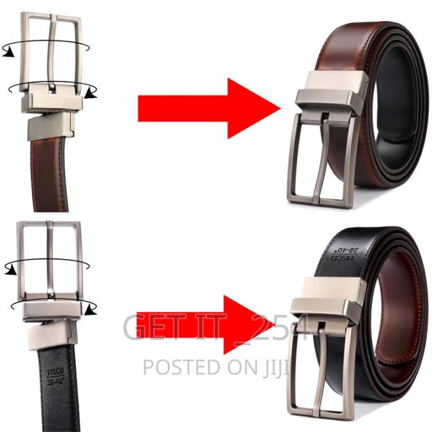 Double Sided Pure Leather Belt - thumbnail 2