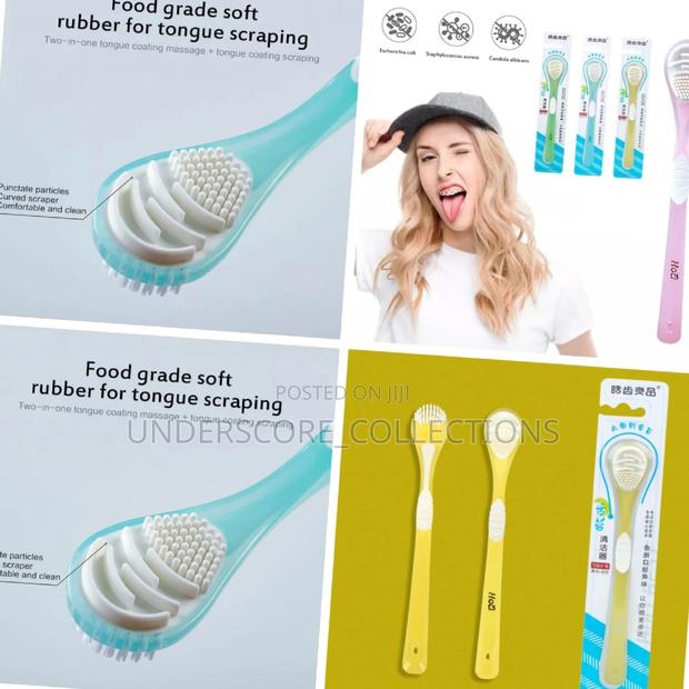 Double Sided Silicone Tongue Cleaner - main view