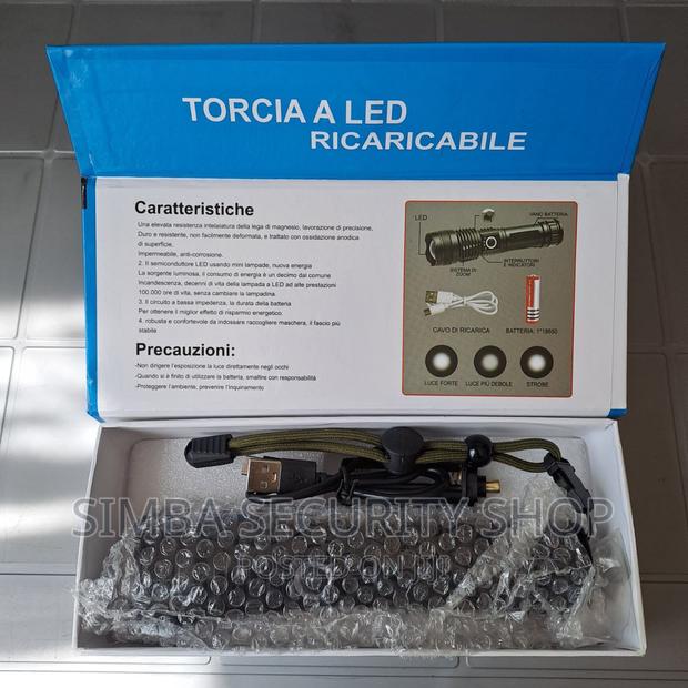 Super Bright LED 2000 Lumens Torch Flashlight P50 Charging - thumbnail 4