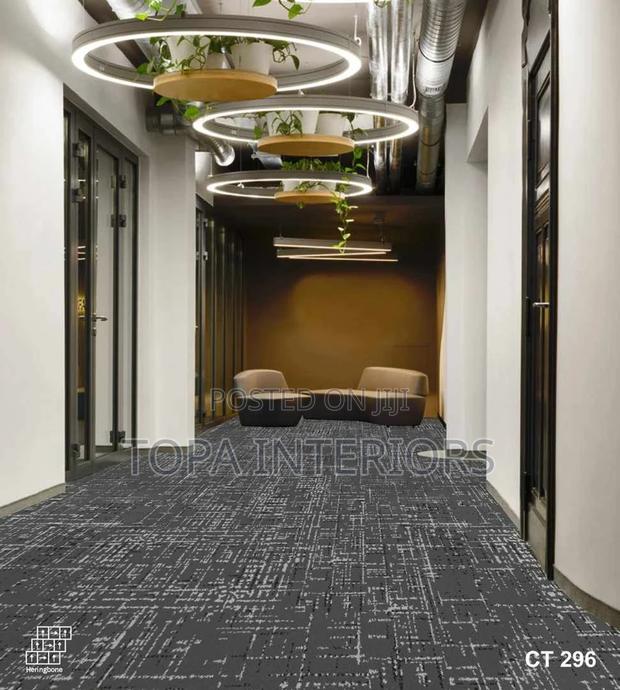 Easy to Install Office Tile Carpets With Built-in Backing - main view