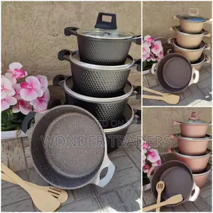UNIQUE 12 PCS Granite Cookware Set