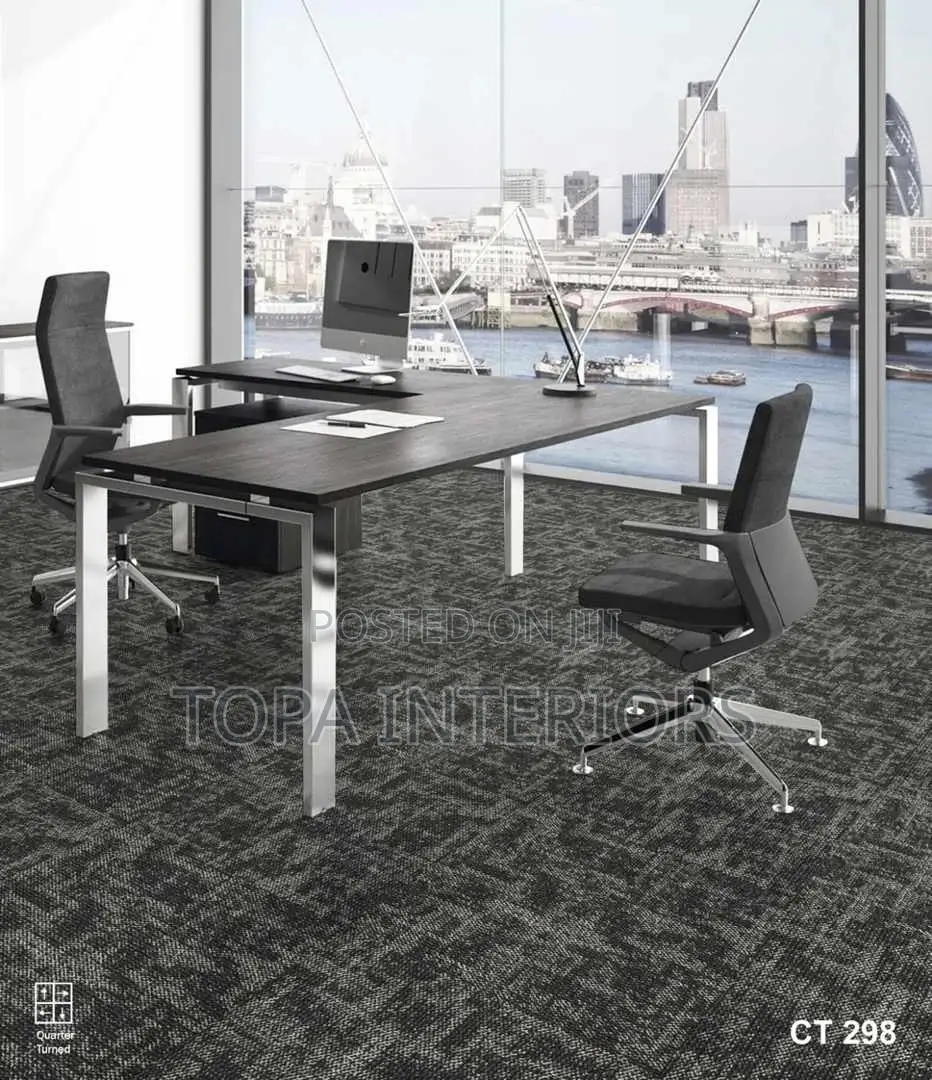 Sound Absorbing End to End Office Square Tile Carpets