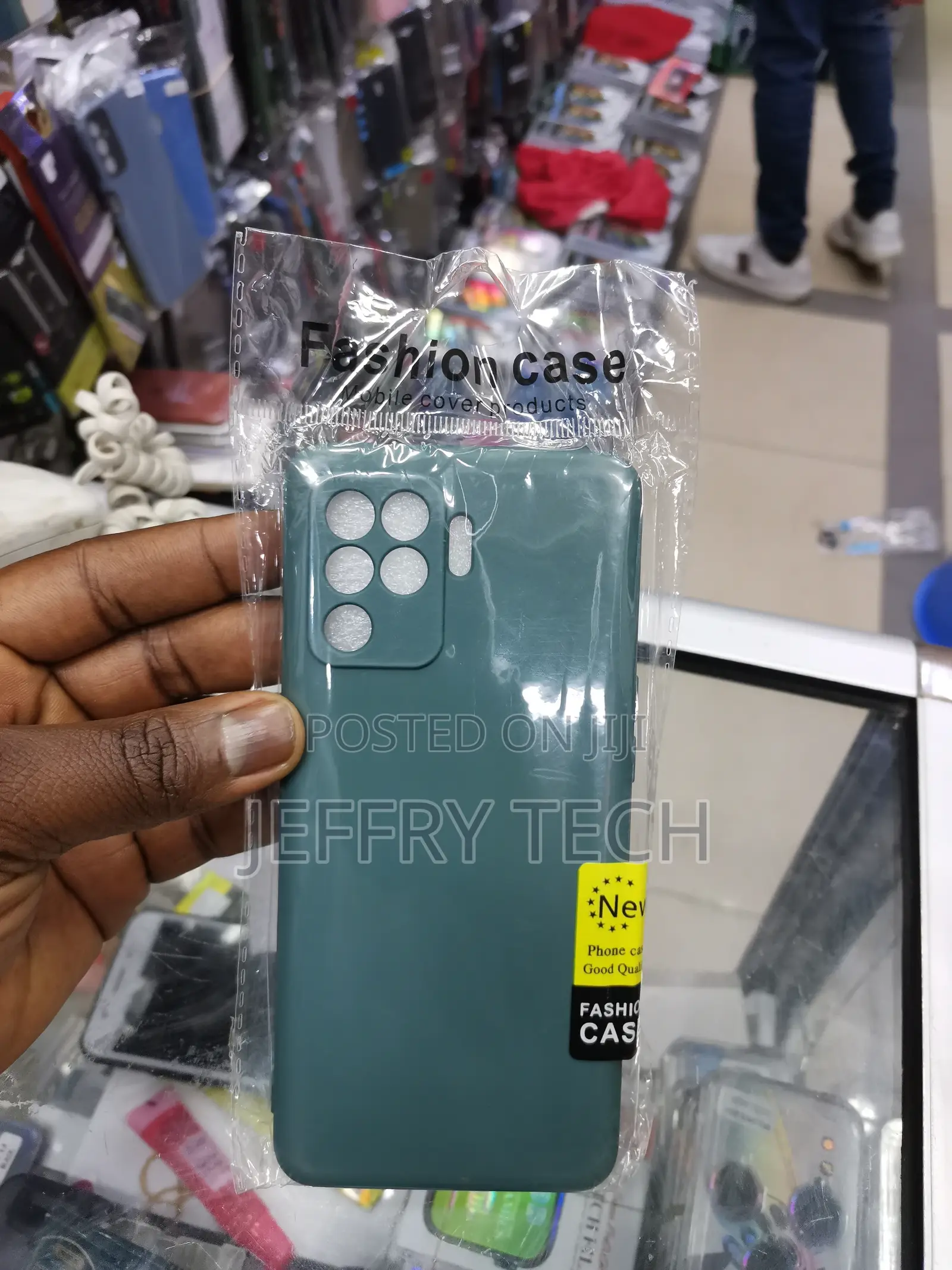 OPPO A94 4G Black Silicone Case - TPU Cover Greeen