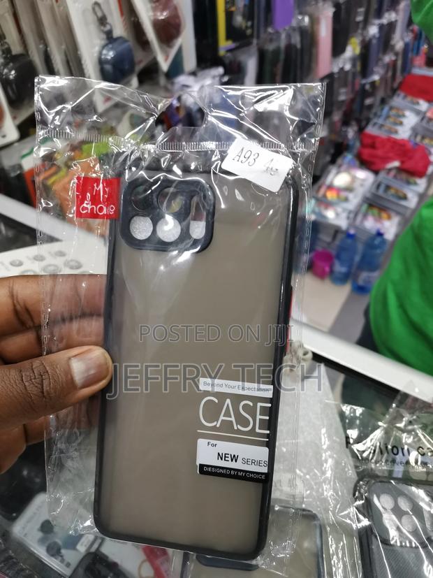 Camera Protection Smoke Back Cover Case for Oppo A93 (Black) - thumbnail 2