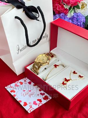 Red Butterfly Necklace Design Gift Set - thumbnail 2
