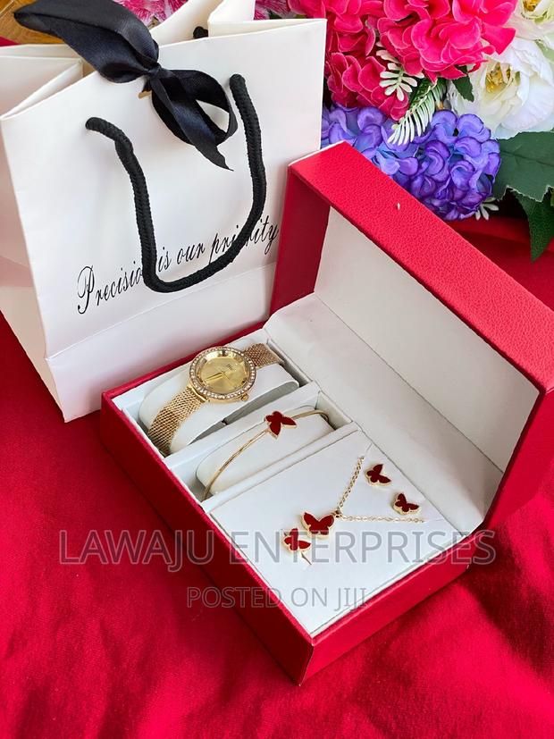Red Butterfly Necklace Design Gift Set - thumbnail 7