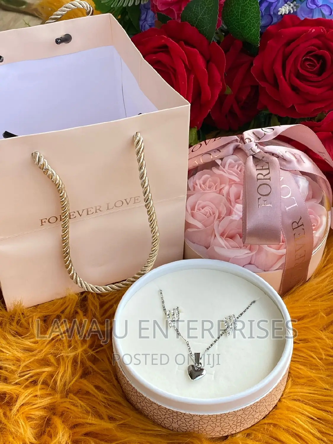 Forever Love Beige Ladies Valentine's Gift Package