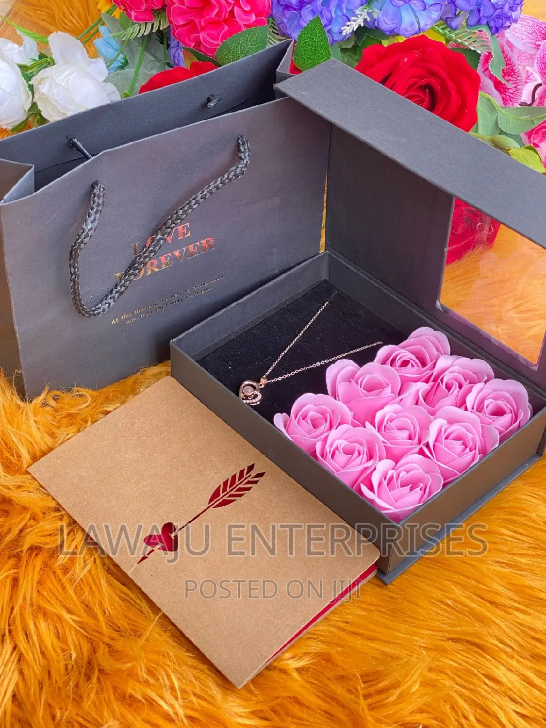 Pink Roses Ladies Gift Set