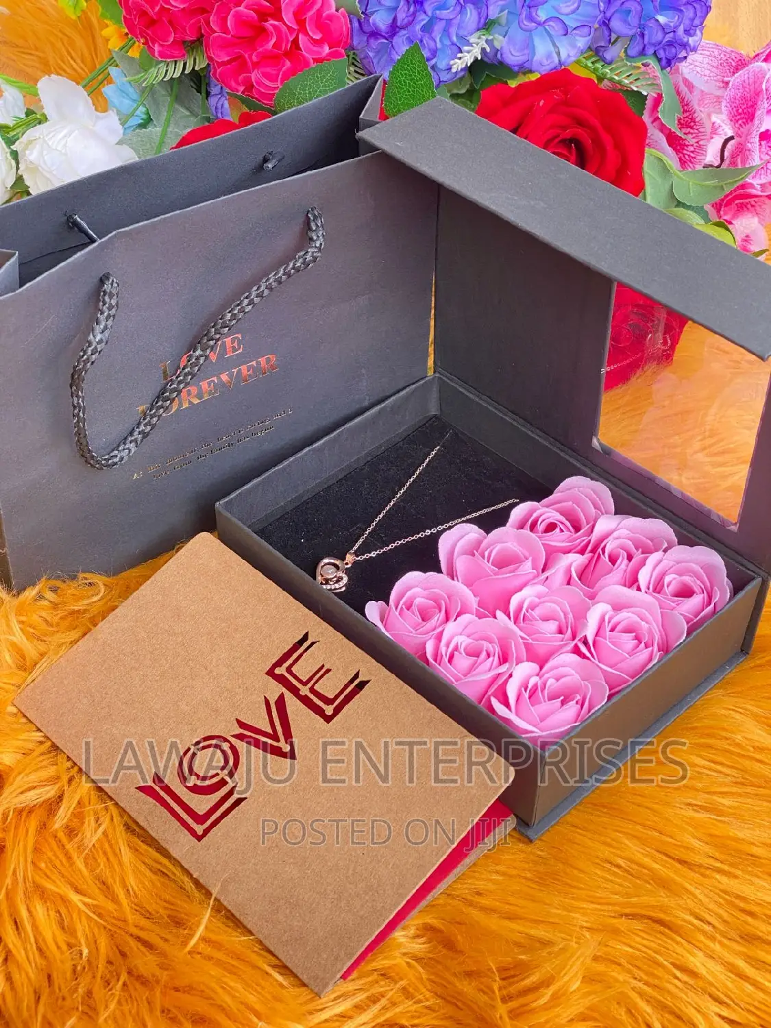 Pink Roses Ladies Gift Set