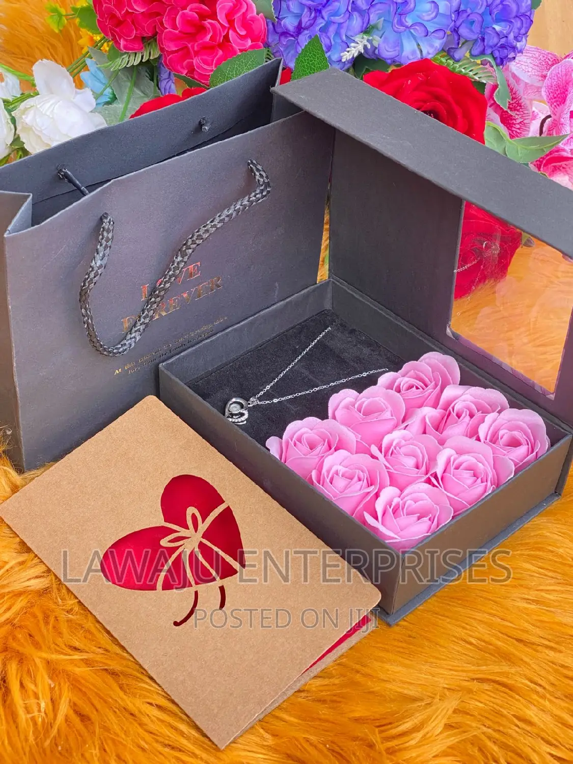 Pink Roses Ladies Gift Set