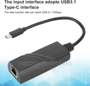 Type C to LAN Gigabit Ethernet Adapter Up to 1000 MBPS - thumbnail 2