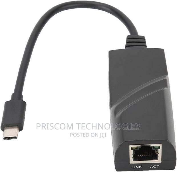Type C To RJ45 Network LAN Adapter Up To MBPS - thumbnail 2