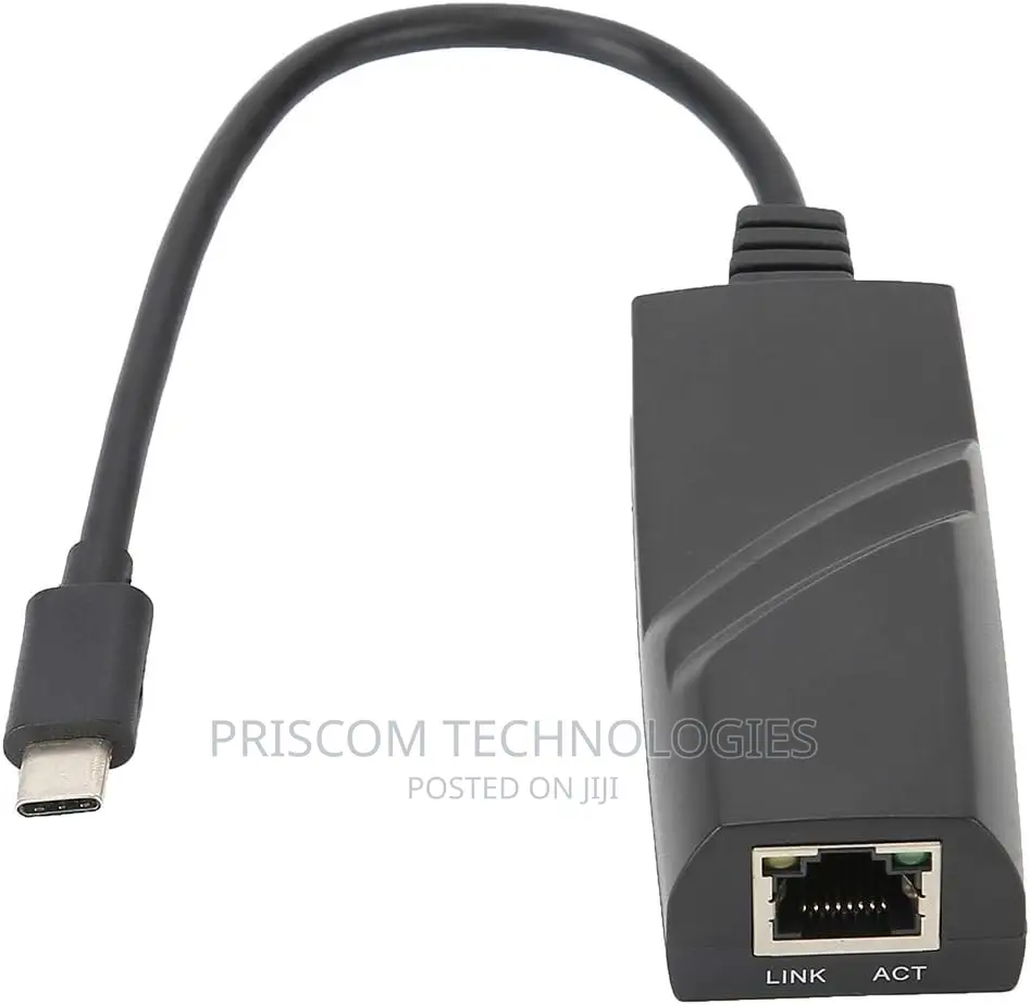 Type C To RJ45 Network LAN Adapter Up To MBPS
