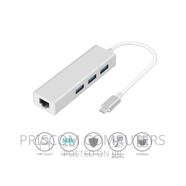 Type-C to Gigabit Ethernet LAN Network+3 USB Ports, - thumbnail 2