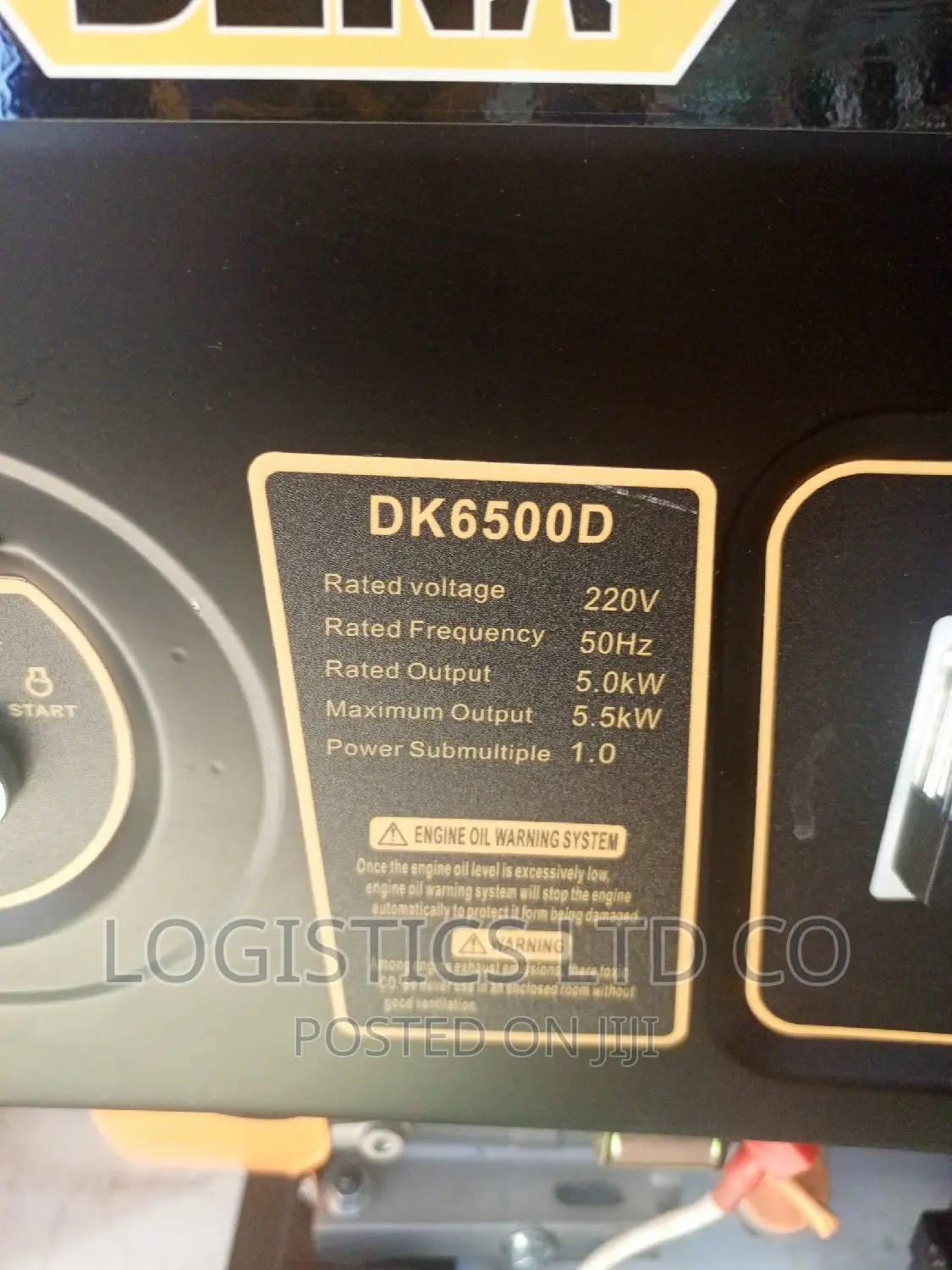 Dera DK6500D 5.5kva Petrol Generator