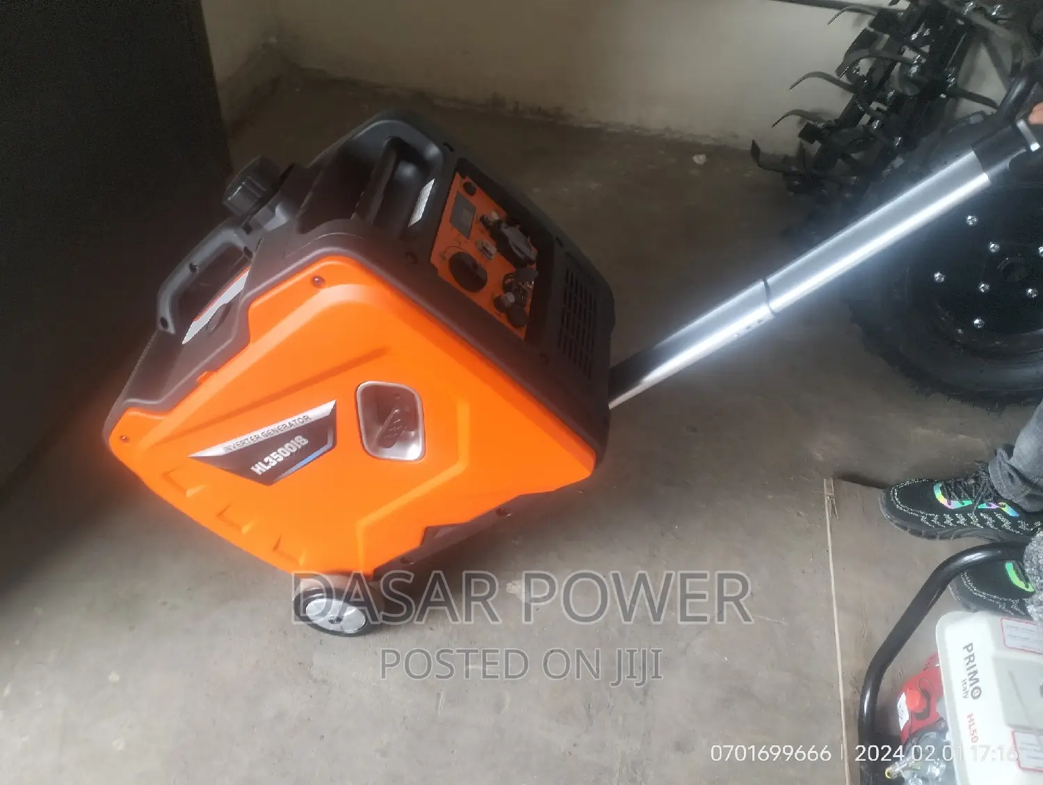 Portable Super Silent, 3.5kva Inverter Generator.
