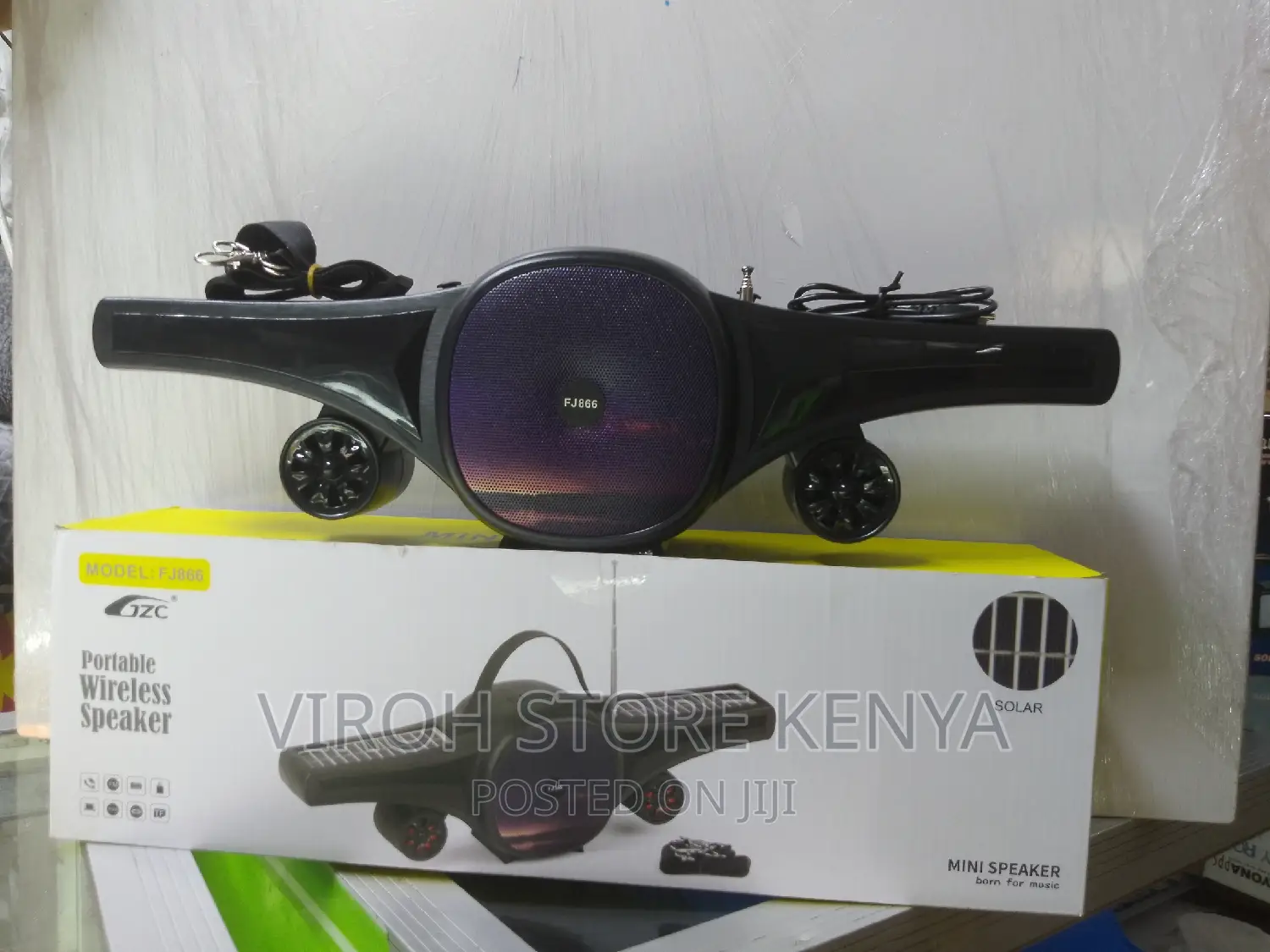 Portable Wireless Speaker FJ-866 Solar Radio With BT/FM