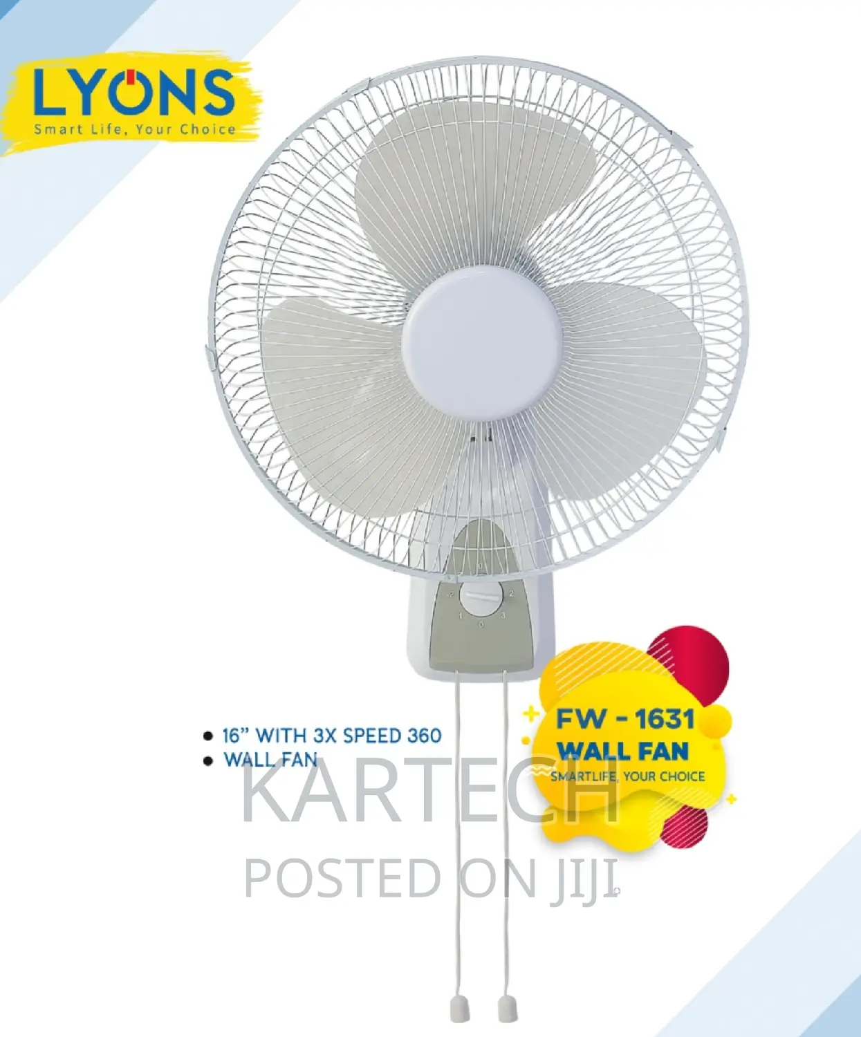 Ailyons 18" Wall Fan