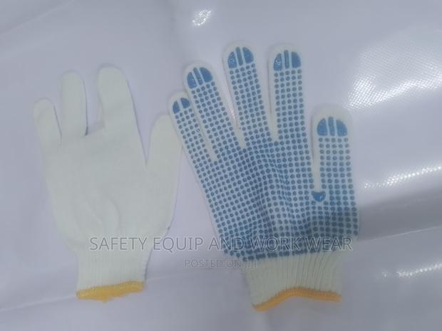 Hand Protective Cotton Dotted Gloves