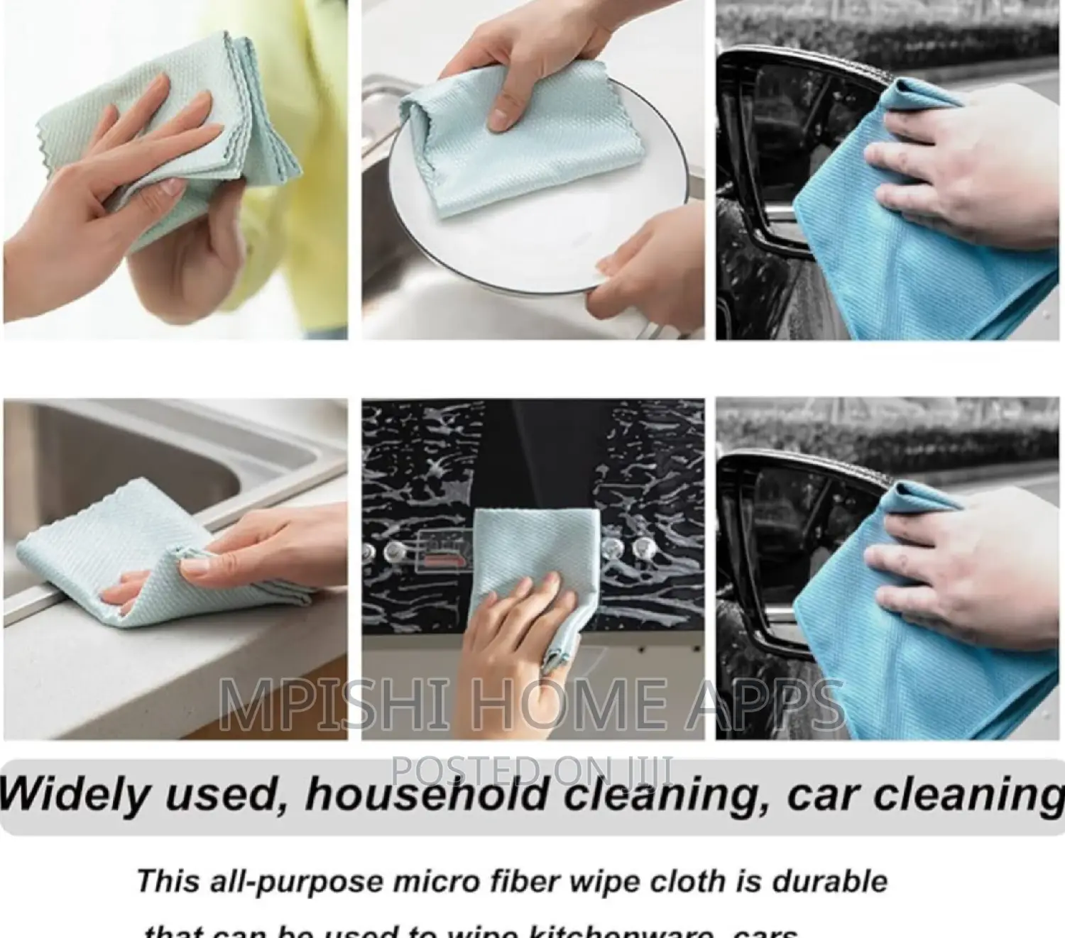 20pc Multifunctional Microfibre Wiping Towels