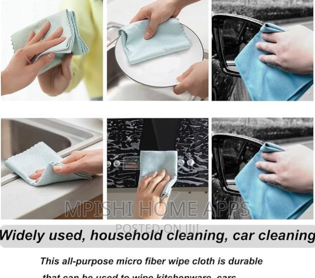 20pc Multifunctional Microfibre Wiping Towels - thumbnail 3