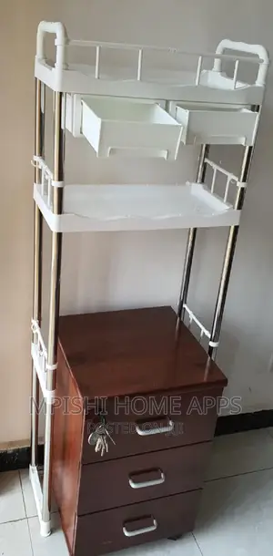 Detachable Over the Toilet Rack Organizer With Drawers