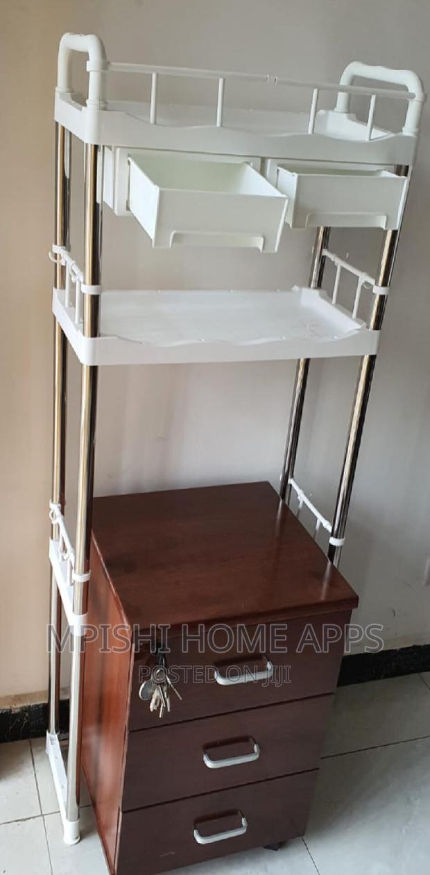 Detachable Over the Toilet Rack Organizer With Drawers