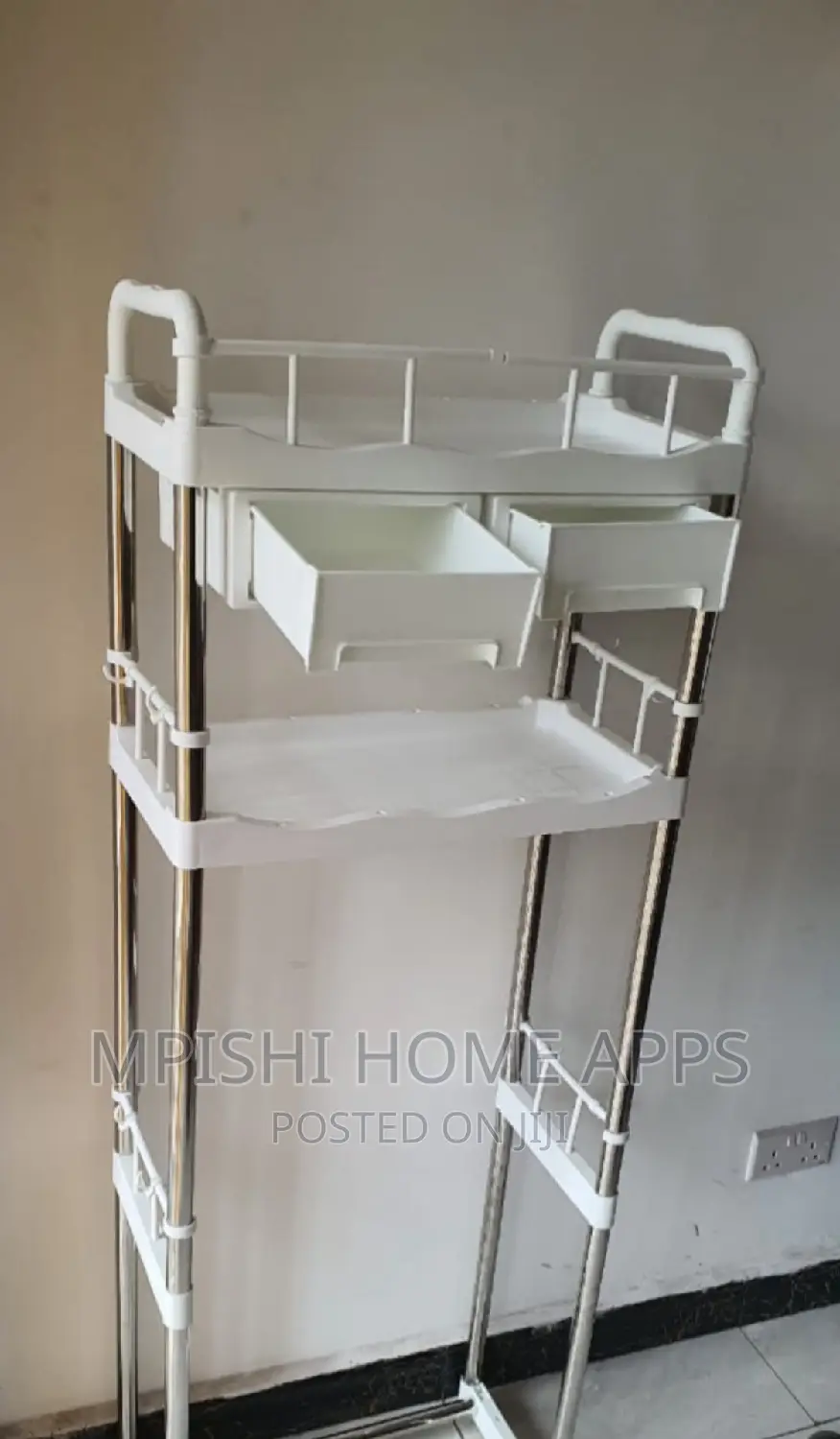 Detachable Over the Toilet Rack Organizer With Drawers