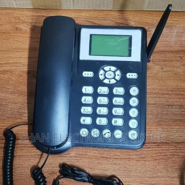 Black Huawei GSM Landline Desktop Phone Improved Quality