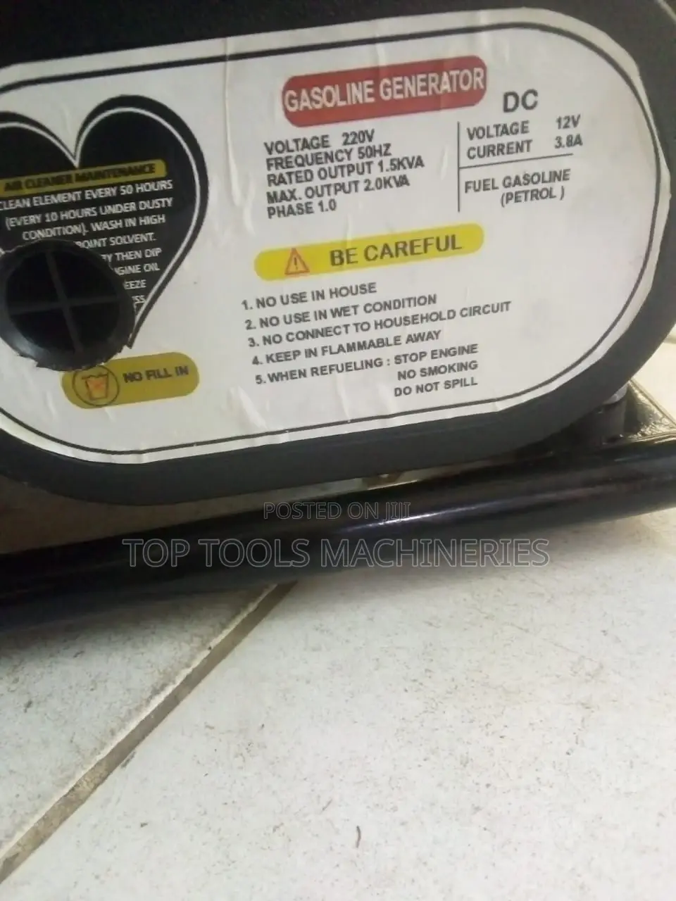 Honda 1.5kva Petrol Generator