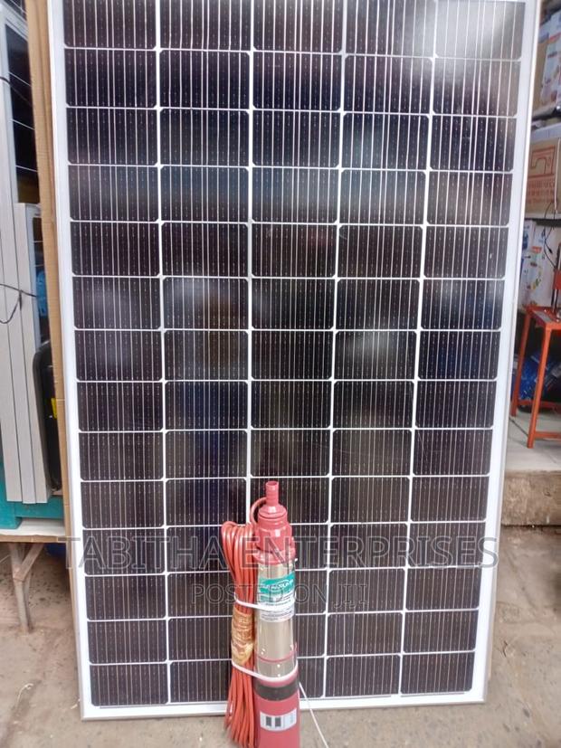 Solar Submersible Water Pump+Solar Panels - main view