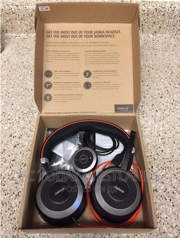 Jabra EVOLVE 80 Headset With Active Noise Cancellation - thumbnail 4
