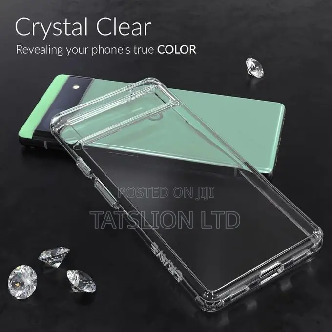 -Clear Back Cover Case for Google Pixel 6A - Crystal Clear
