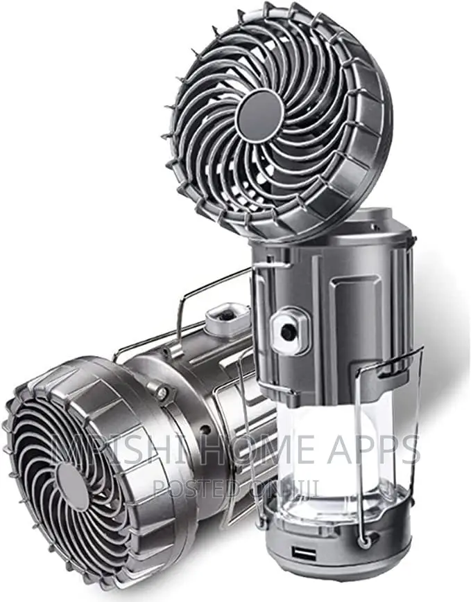 Rechargable Camping Light With Fan