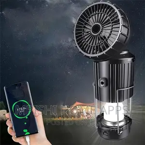 Rechargable Camping Light With Fan