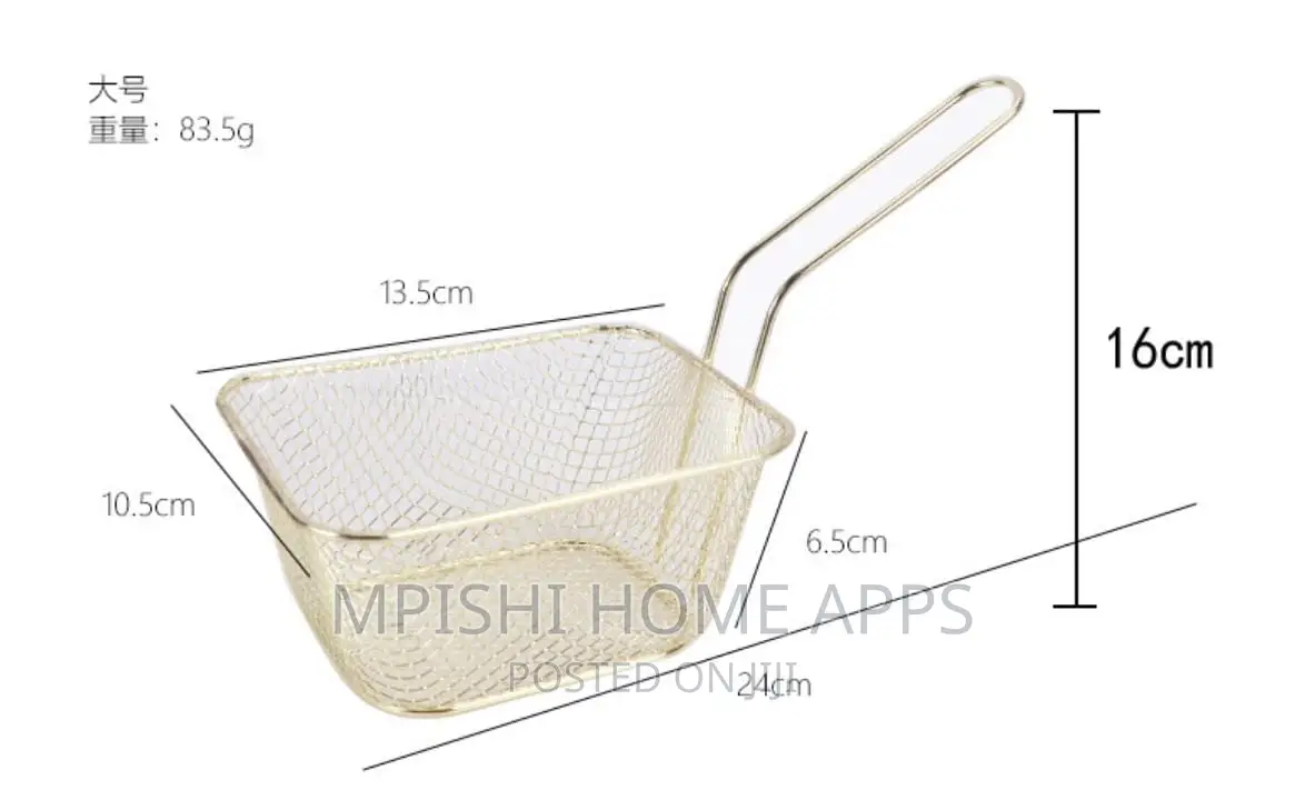 Fries Fry Baskets Stainless Steel Big