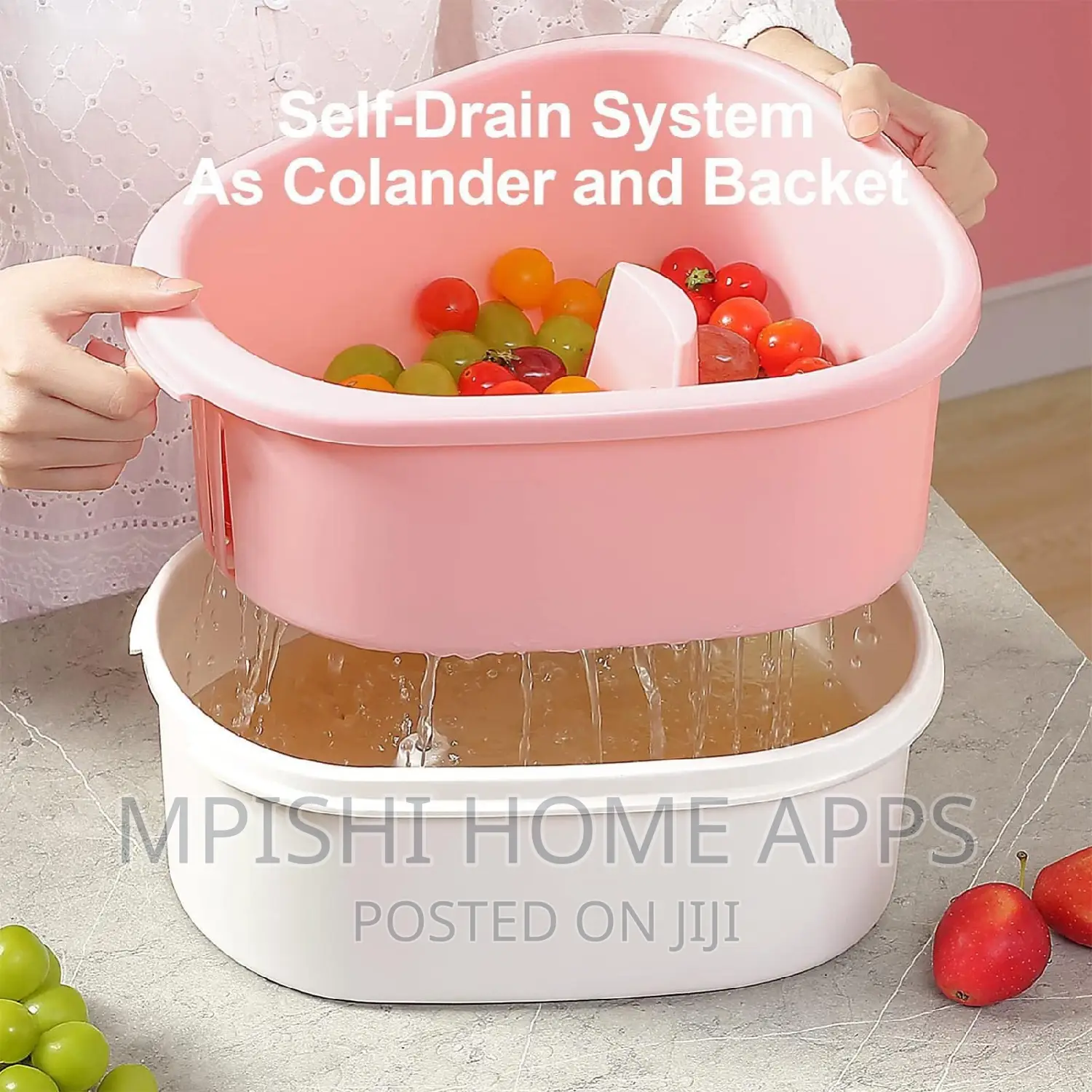 Hand-free Fruit Cleaning Busket