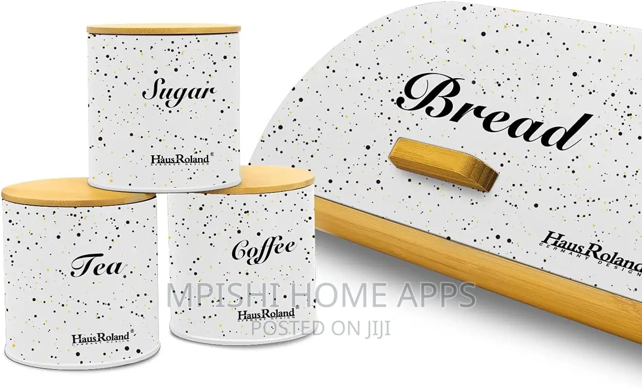 4 In1 Bamboo Bread Bin