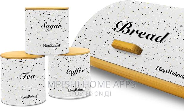 4 In1 Bamboo Bread Bin